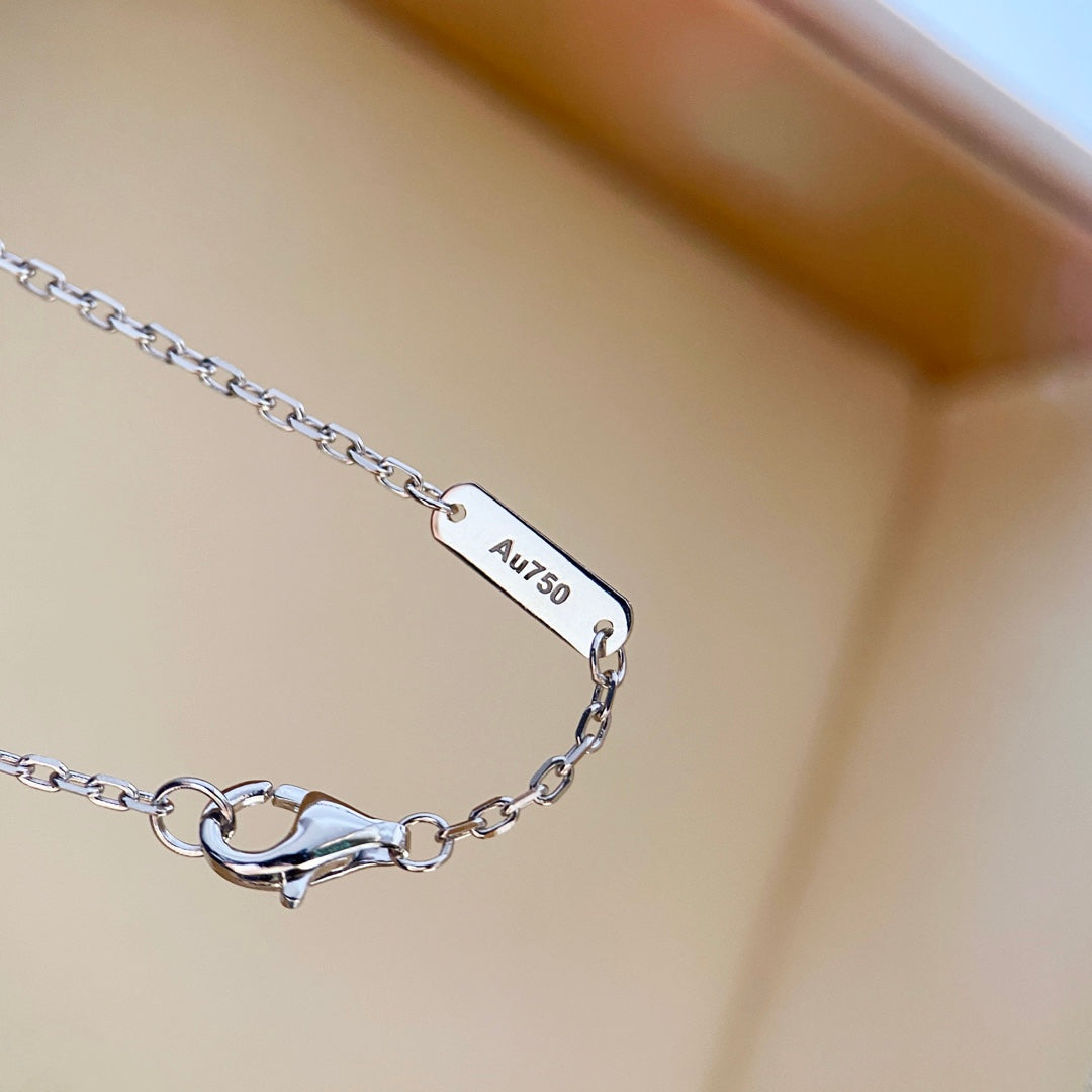 ¡®AuraJewelry¡¯CLOVER DIAMOND NECKLACE SILVER