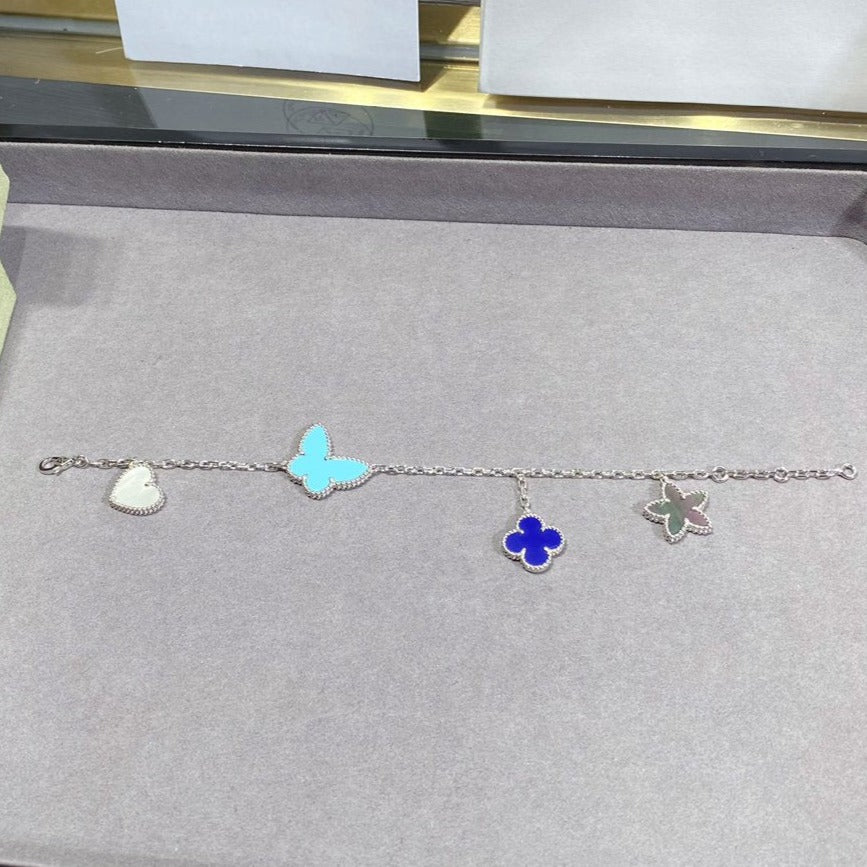 ¡®AuraJewelry¡¯LUCKY SPRING SILVER BRACELET 4 MOTIF