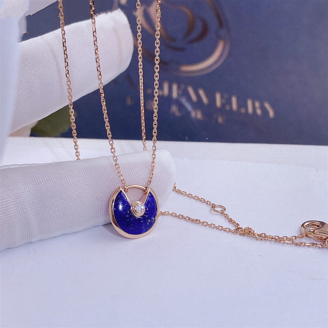 ¡®AuraJewelry¡¯AMULETTE ROSE GOLD AGATE NECKLACE