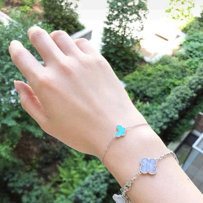 ¡®AuraJewelry¡¯BUTTERFLY TURQUOISE BUTTERFLY BRACELET SILVER