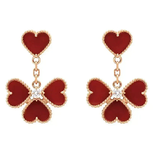 ¡®AuraJewelry¡¯SWEET CLOVER CARNELIAN EARRINGS