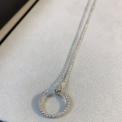 ¡®AuraJewelry¡¯JUSTE NECKLACE SILVER DIAMONDS