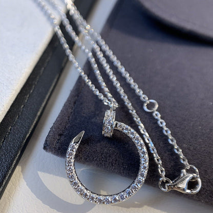 ¡®AuraJewelry¡¯JUSTE NECKLACE SILVER DIAMONDS