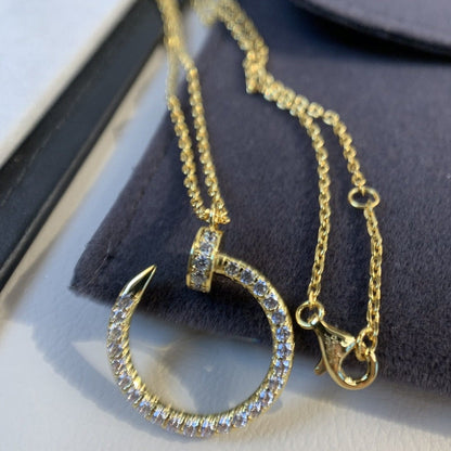 ¡®AuraJewelry¡¯JUSTE NECKLACE GOLD DIAMONDS