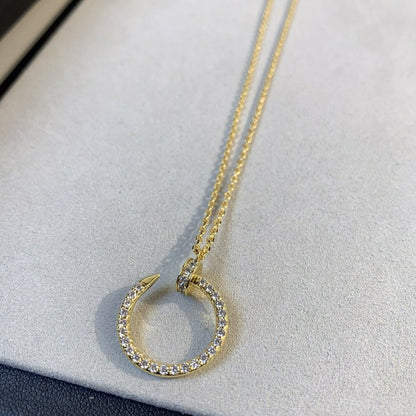 ¡®AuraJewelry¡¯JUSTE NECKLACE GOLD DIAMONDS