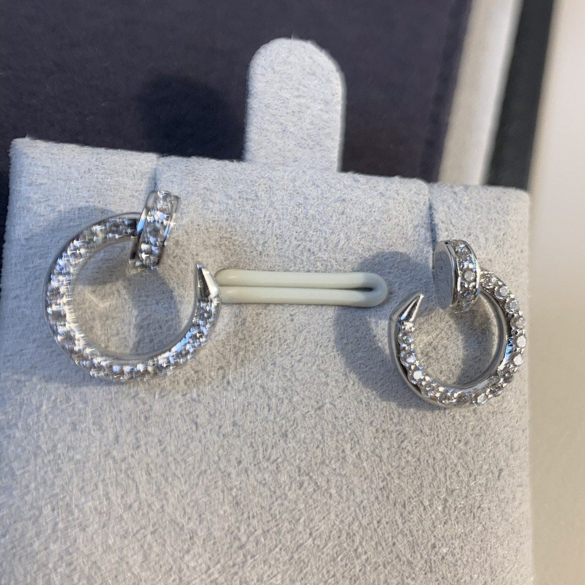 ¡®AuraJewelry¡¯JUSTE EARRINGS SILVER DIAMONDS
