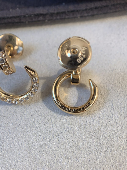 ¡®AuraJewelry¡¯JUSTE EARRINGS GOLD DIAMONDS