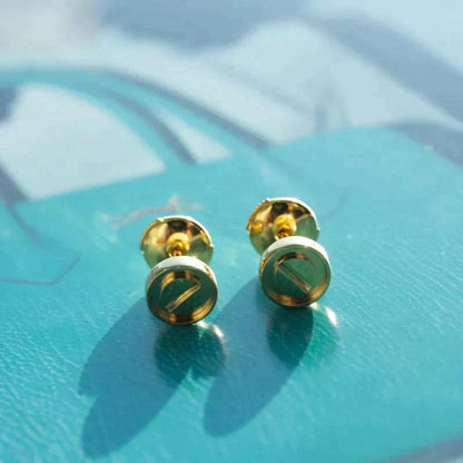 ¡®AuraJewelry¡¯LOVE EARRINGS GOLD 10MM