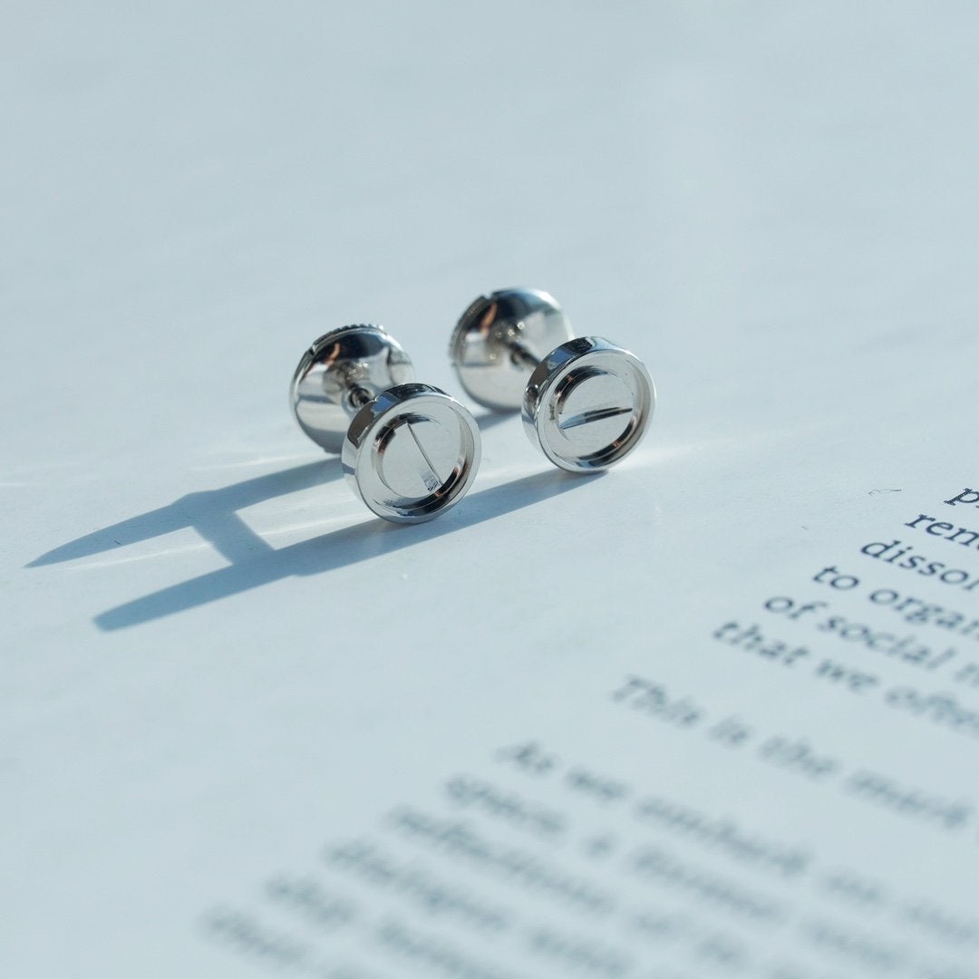 ¡®AuraJewelry¡¯LOVE EARRINGS SILVER 10MM