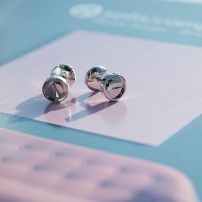 ¡®AuraJewelry¡¯LOVE EARRINGS SILVER 10MM