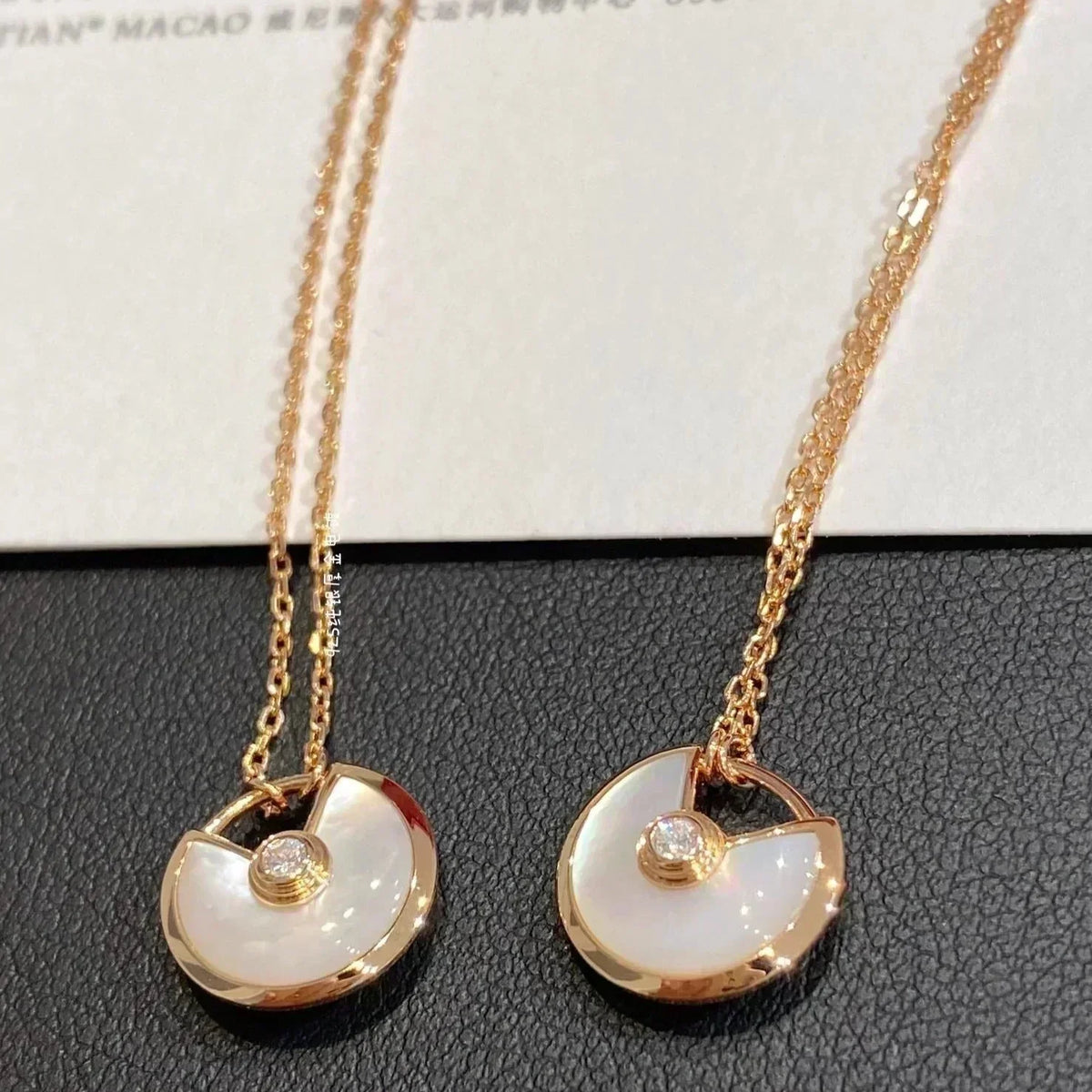 ¡®AuraJewelry¡¯AMULETTE ROSE GOLD MOP NECKLACE