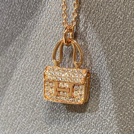 ¡®AuraJewelry¡¯CONSTANCE PEDANT DIAMOND NECKLACE