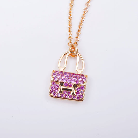 ¡®AuraJewelry¡¯CONSTANCE PEDANT PURPLE DIAMOND NECKLACE