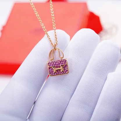 ¡®AuraJewelry¡¯CONSTANCE PEDANT PURPLE DIAMOND NECKLACE