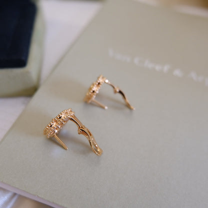 ¡®AuraJewelry¡¯LUCKY PINK GOLD WHITE MOP EARRINGS