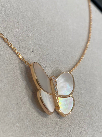 ¡®AuraJewelry¡¯BUTTERFLY GOLD MOP DIAMOND NECKLACE