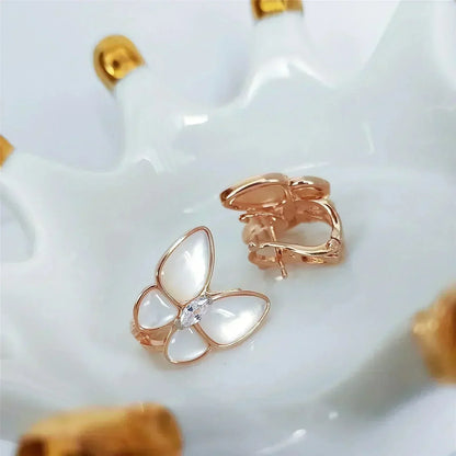 ¡®AuraJewelry¡¯BUTTERFLY MOP DIAMOND EARRINGS
