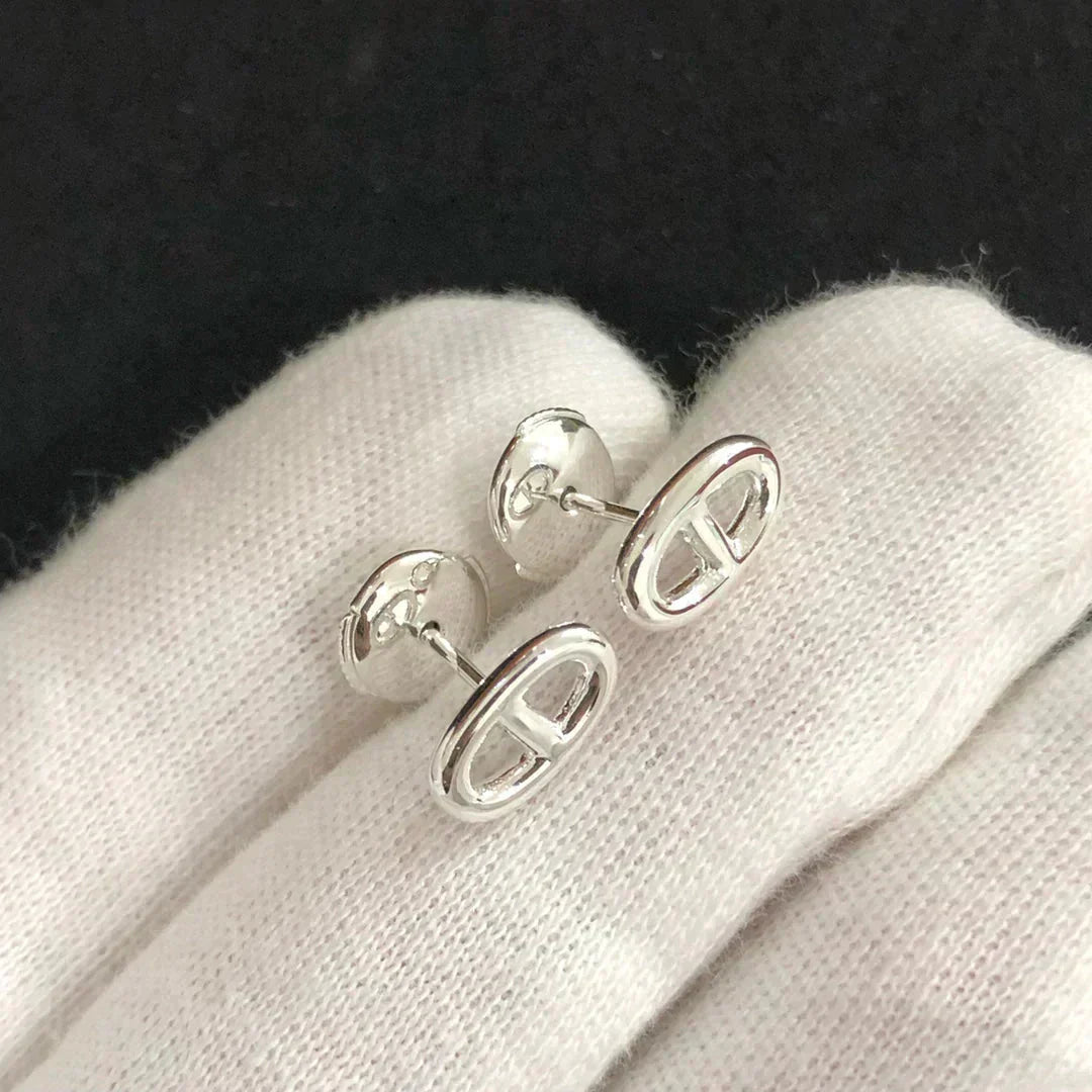 ¡®AuraJewelry¡¯CHAINE SMALL EARRINGS GOLD AND SILVER
