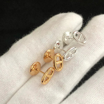 ¡®AuraJewelry¡¯CHAINE SMALL EARRINGS GOLD AND SILVER