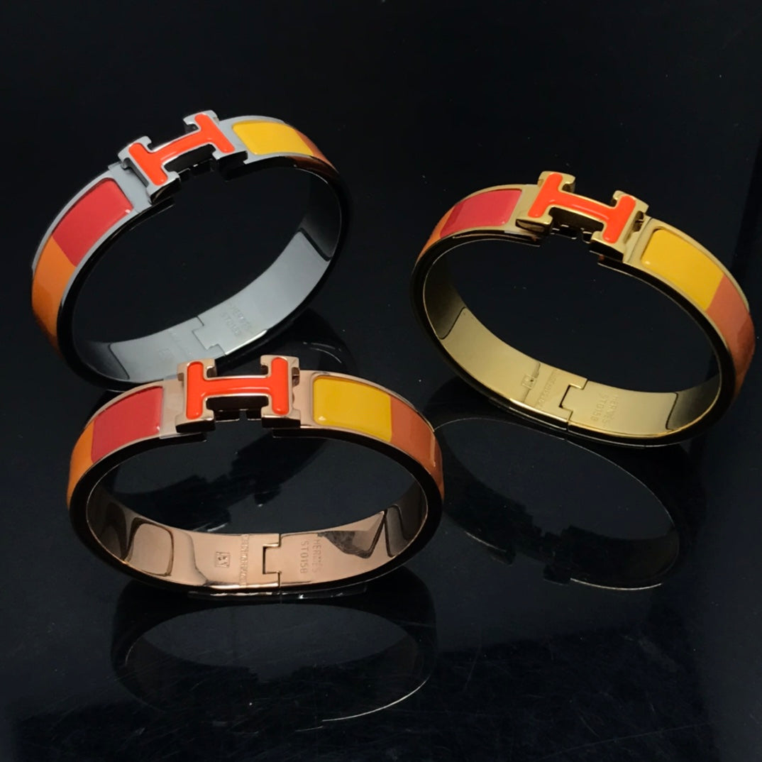 ¡®AuraJewelry¡¯H BRACELET ORANGE RAINBOW CERAMIC