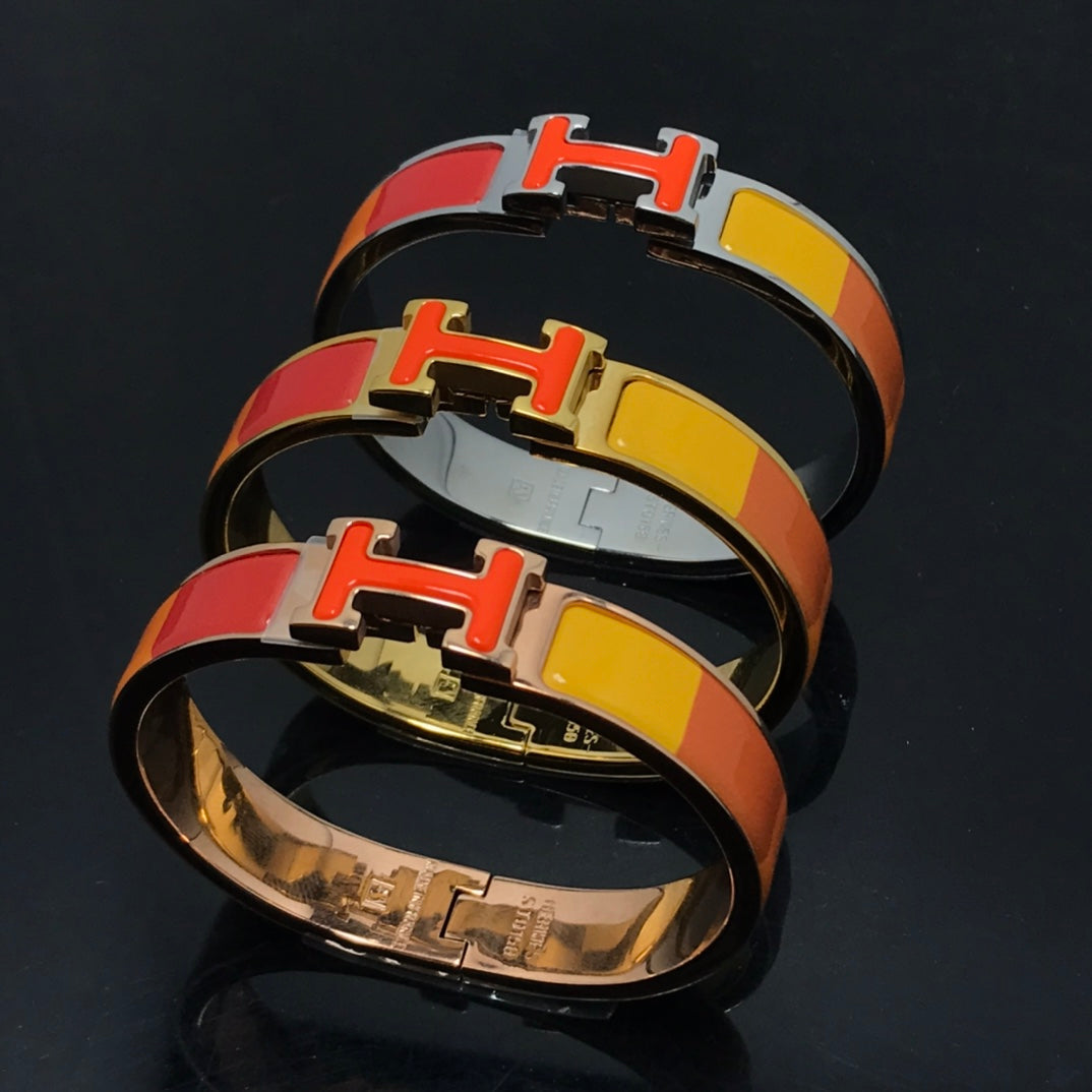 ¡®AuraJewelry¡¯H BRACELET ORANGE RAINBOW CERAMIC