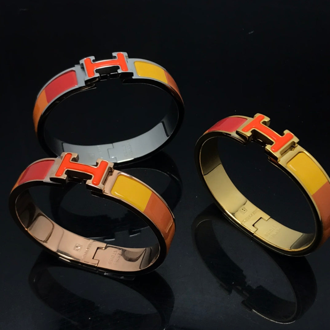 ¡®AuraJewelry¡¯H BRACELET ORANGE RAINBOW CERAMIC