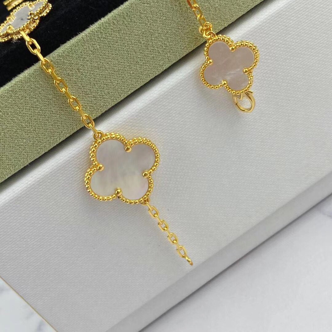 ¡®AuraJewelry¡¯MAGIC CLOVER MOP GOLD BRACELET 5 MOTIFS