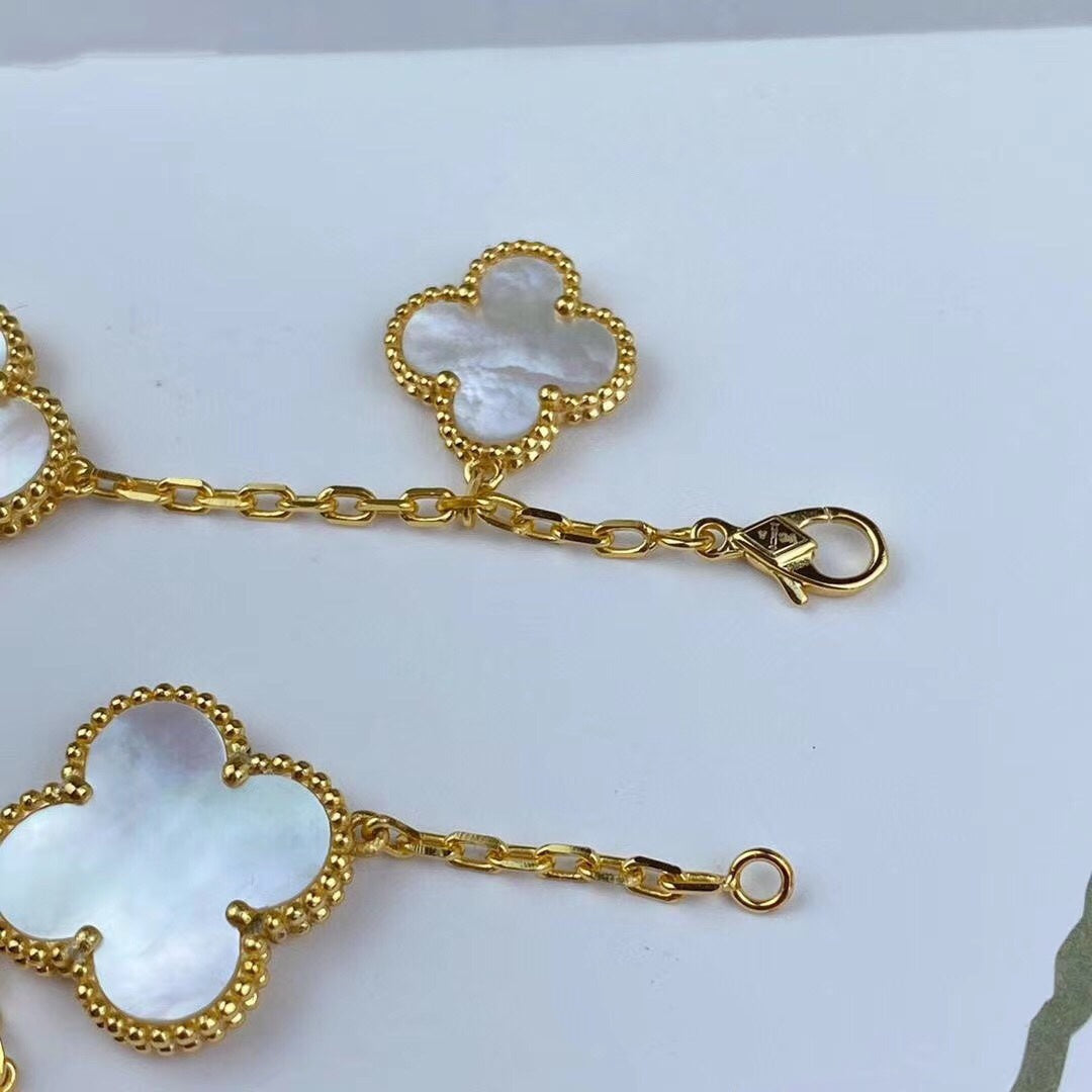 ¡®AuraJewelry¡¯MAGIC CLOVER MOP GOLD BRACELET 5 MOTIFS