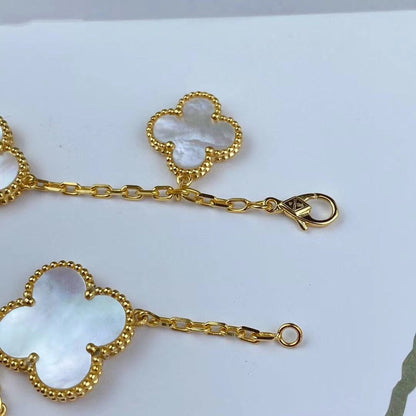 ¡®AuraJewelry¡¯MAGIC CLOVER MOP GOLD BRACELET 5 MOTIFS