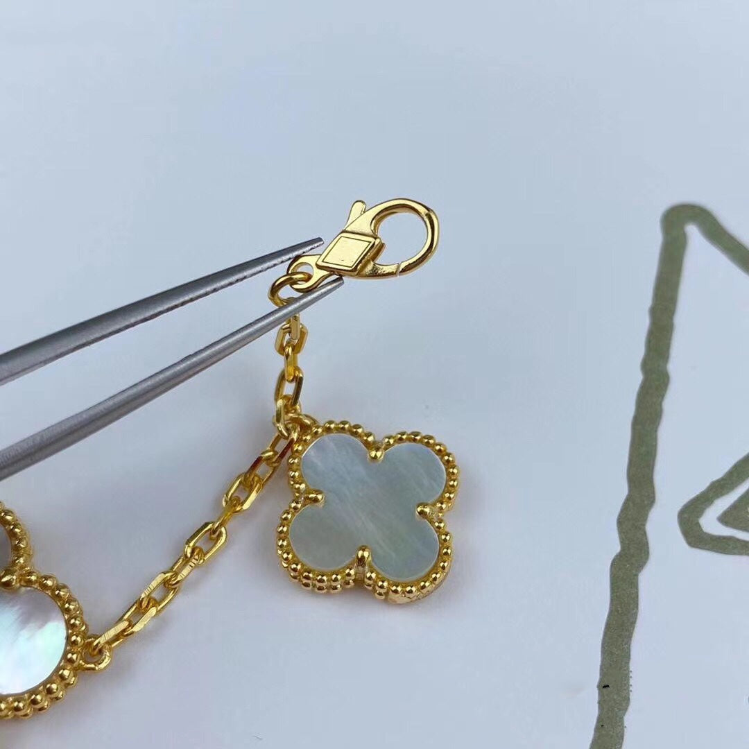 ¡®AuraJewelry¡¯MAGIC CLOVER MOP GOLD BRACELET 5 MOTIFS