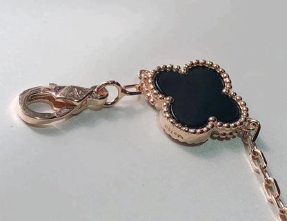 [AuraJewelry]New CLOVER 5 MOTIFS MULTICOLOR BRACELET