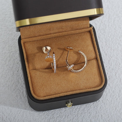 ¡®AuraJewelry¡¯JUSTE EARRINGS 12.75MM PINK GOLD DIAMOND