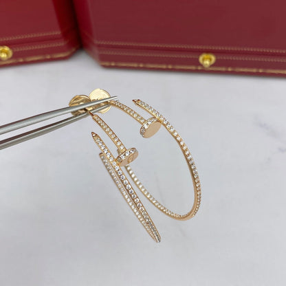 ¡®AuraJewelry¡¯JUSTE EARRINGS FULL DIAMONDS 1.8MM