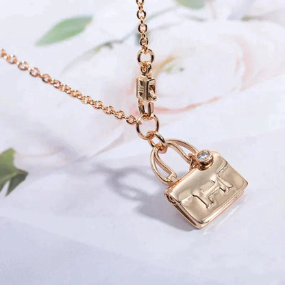 ¡®AuraJewelry¡¯AMULETTE PEDANT ROSE GOLD NECKLACE