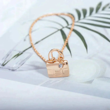 ¡®AuraJewelry¡¯AMULETTE PEDANT ROSE GOLD NECKLACE