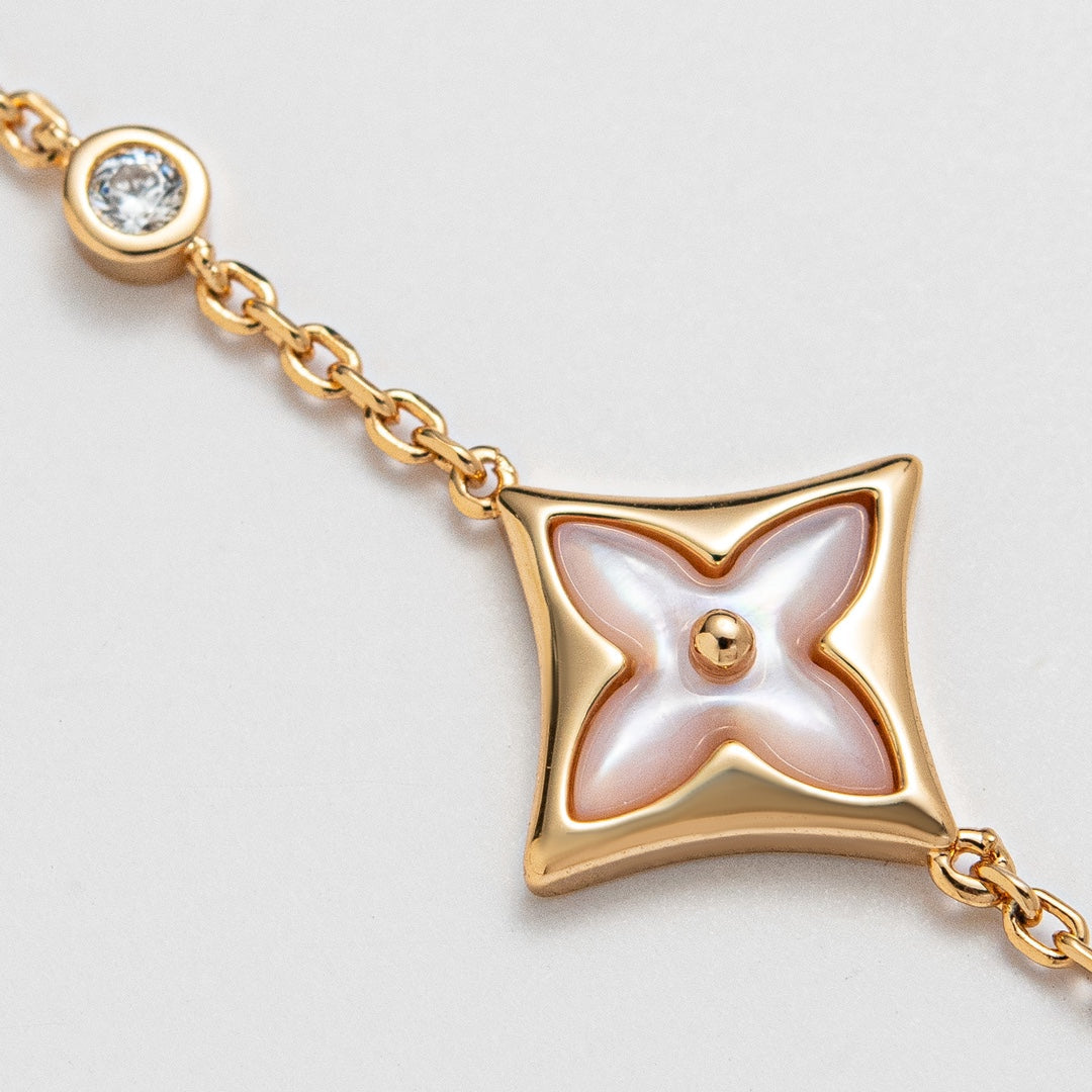 ¡®AuraJewelry¡¯STAR 1 DIAMOND PINK GOLD BRACELET