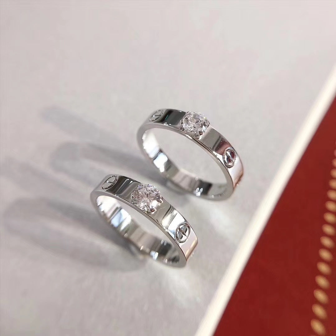¡®AuraJewelry¡¯LOVE RING 3.6MM 1 BIG DIAMOND