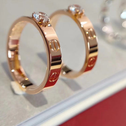 ¡®AuraJewelry¡¯LOVE RING 3.6MM 1 BIG DIAMOND