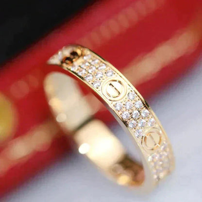¡®AuraJewelry¡¯LOVE RING 3.6MM DIAMOND PAVED
