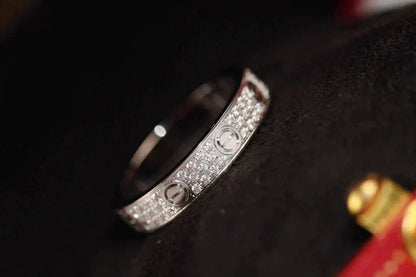 ¡®AuraJewelry¡¯LOVE RING 3.6MM DIAMOND PAVED