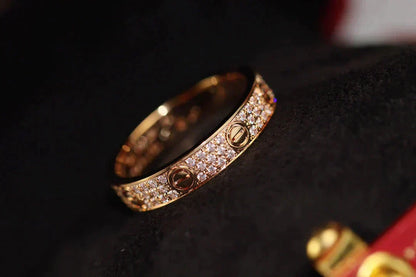 ¡®AuraJewelry¡¯LOVE RING 3.6MM DIAMOND PAVED