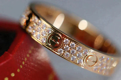 ¡®AuraJewelry¡¯LOVE RING 3.6MM DIAMOND PAVED