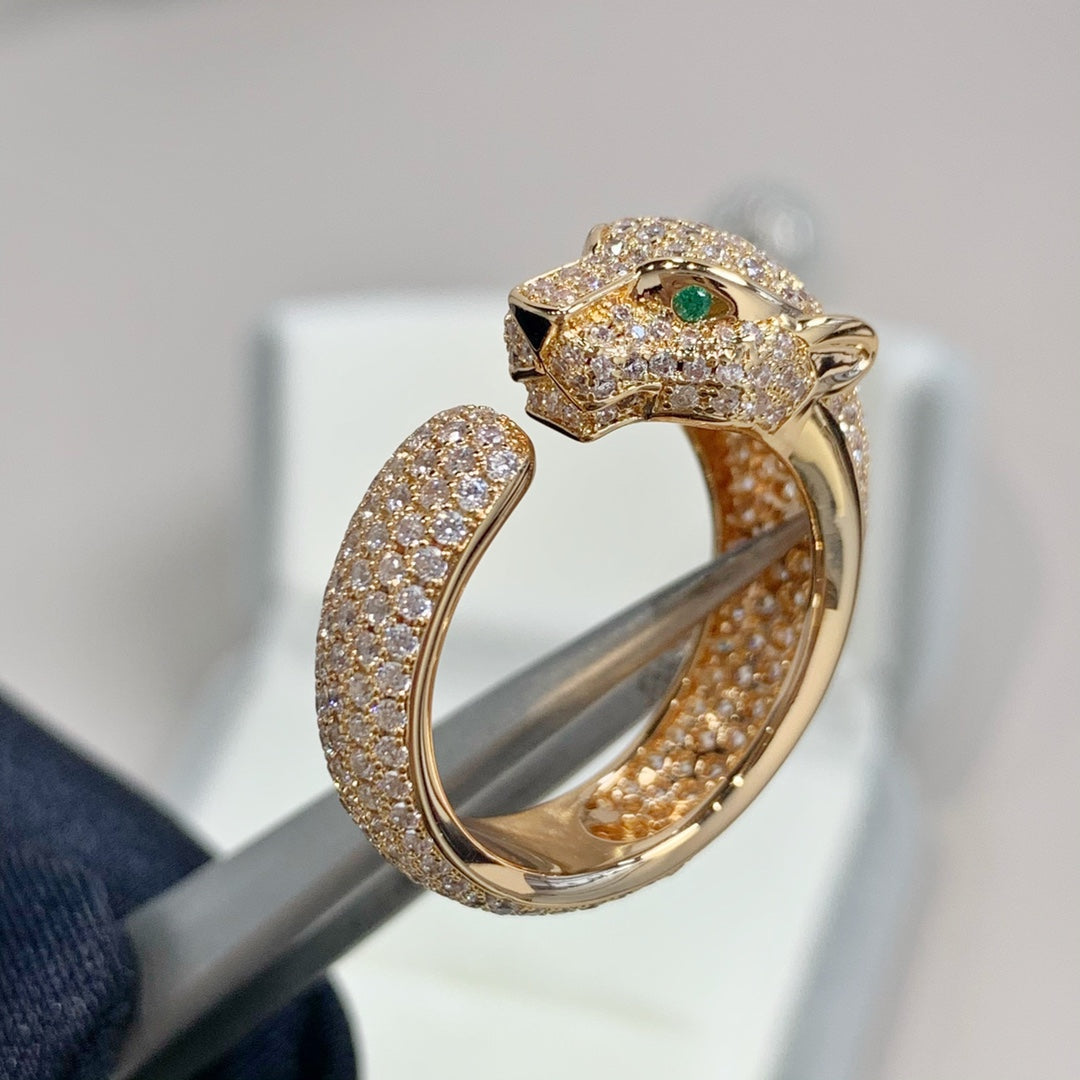 ¡®AuraJewelry¡¯PANTHERE PINK GOLD DIAMOND RING