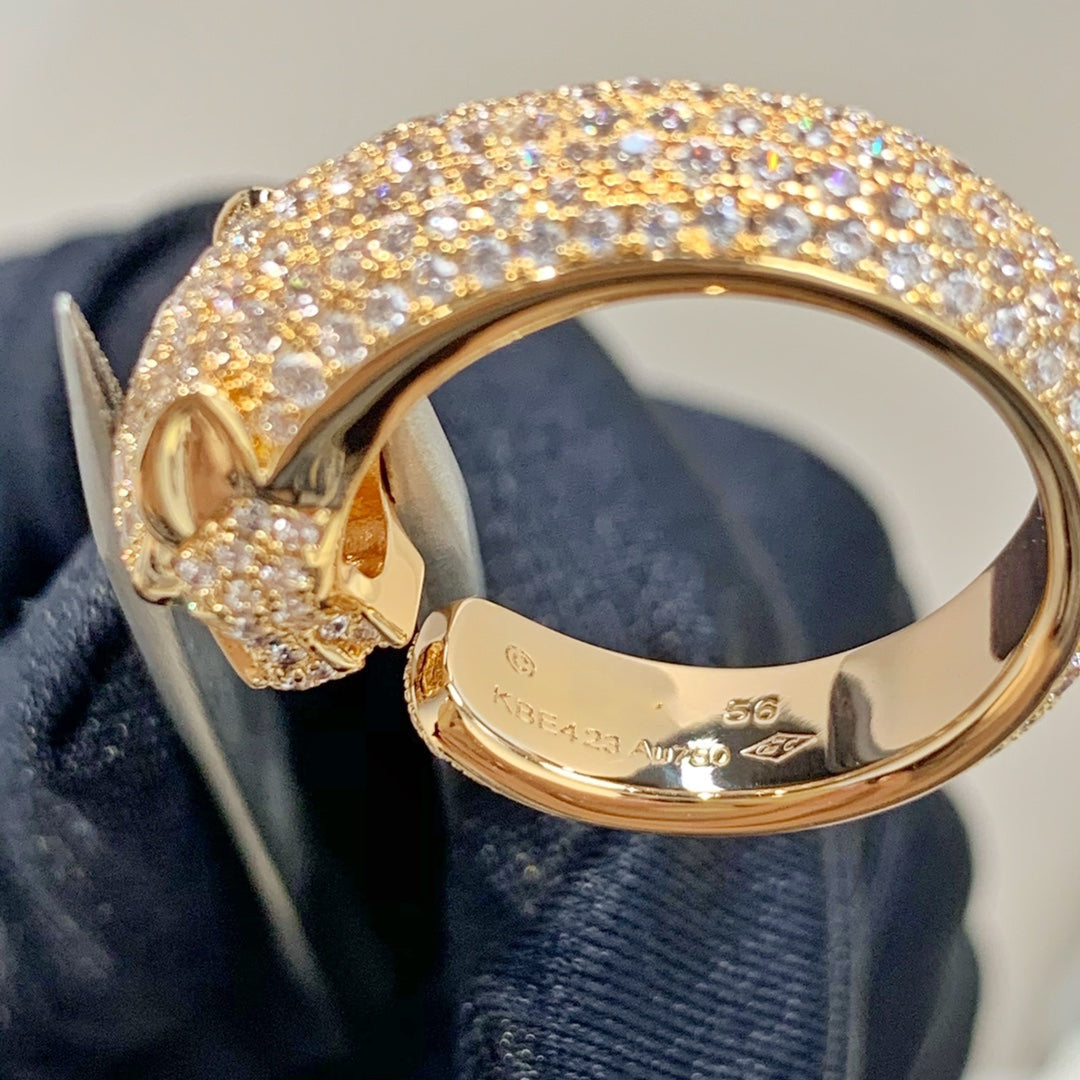 ¡®AuraJewelry¡¯PANTHERE PINK GOLD DIAMOND RING