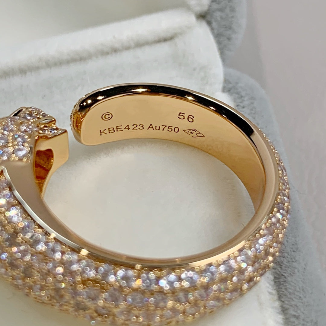 ¡®AuraJewelry¡¯PANTHERE PINK GOLD DIAMOND RING