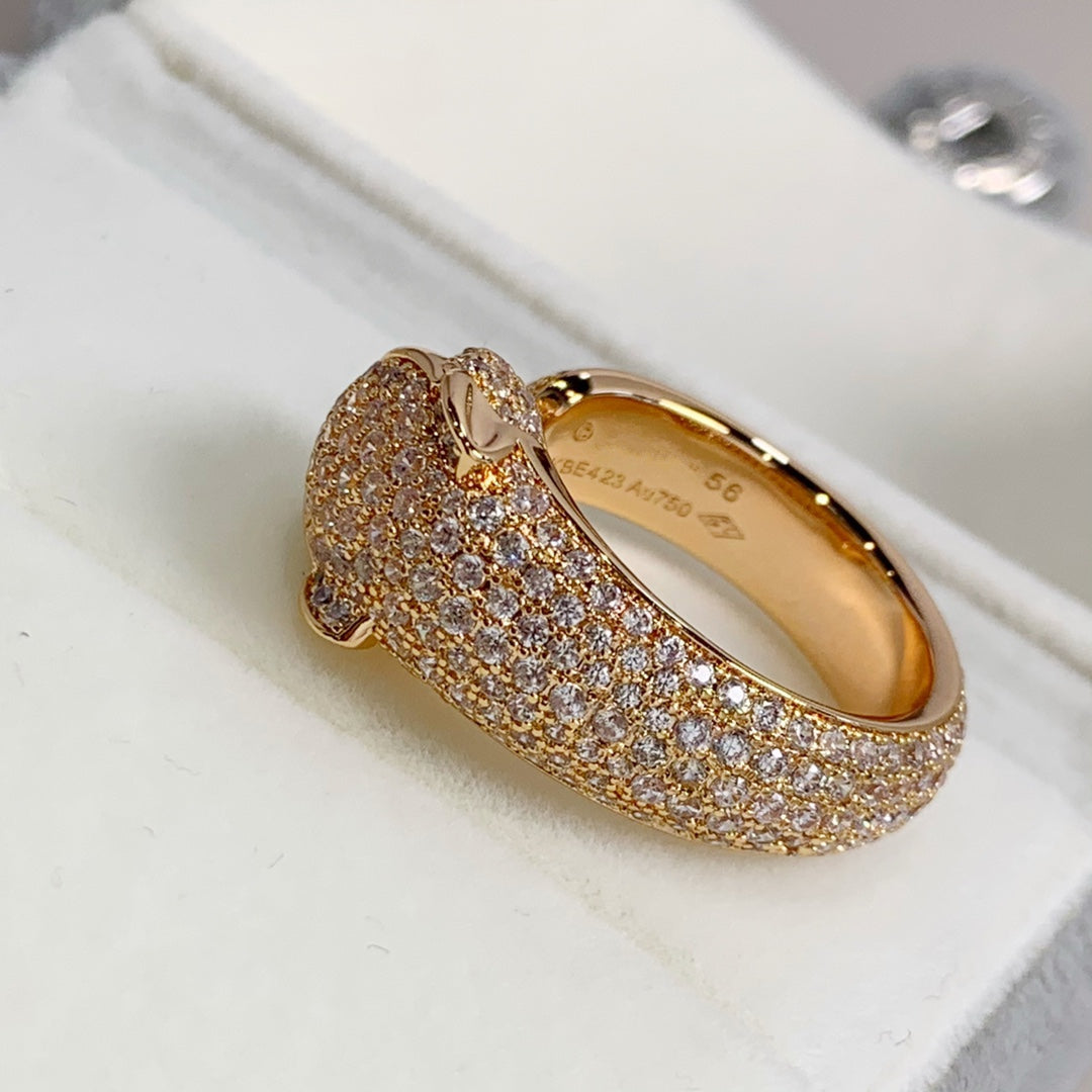¡®AuraJewelry¡¯PANTHERE PINK GOLD DIAMOND RING