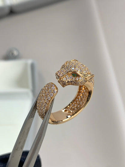 ¡®AuraJewelry¡¯PANTHERE PINK GOLD DIAMOND RING