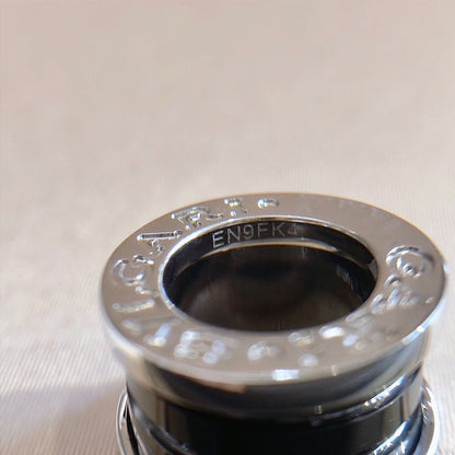 [AuraJewelry]ZERO 1 BLACK CERAMIC SILVER NECKLACE