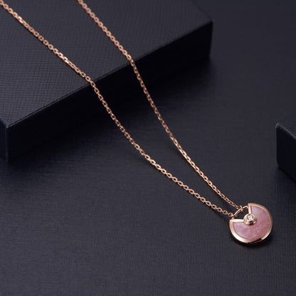¡®AuraJewelry¡¯AMULETTE ROSE GOLD PINK MOP NECKLACE