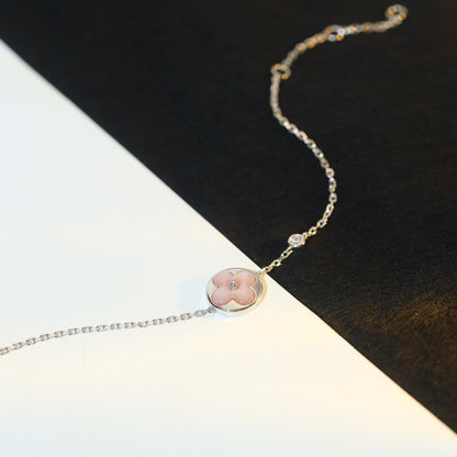 ¡®AuraJewelry¡¯SUN MOTIF PINK MOP SILVER BRACELET